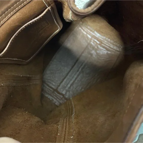 Vintage 90s Coach SoHo Tanned Leather Bucket Crossbody Bag Adjustable Strap 4156 - Picture 4 of 8